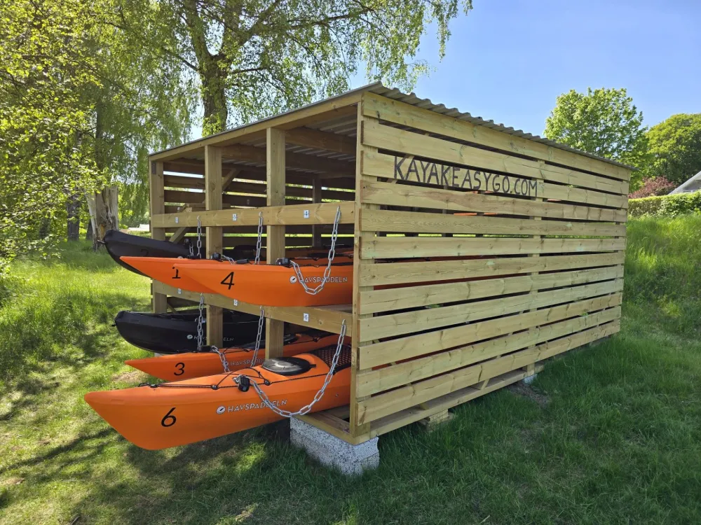 Paddla kajak i Åsnen