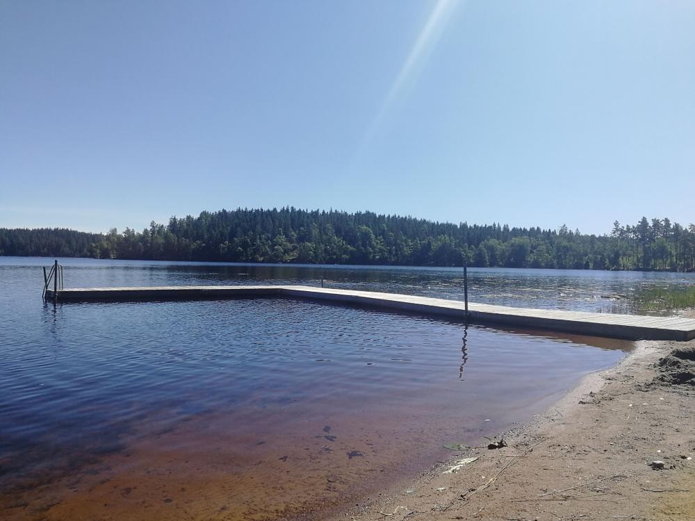 Badplats: Åbodasjön 