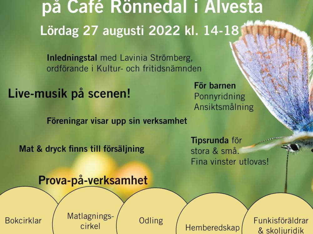 Kulturdag & öppet hus på Café Rönnedal i Alvesta